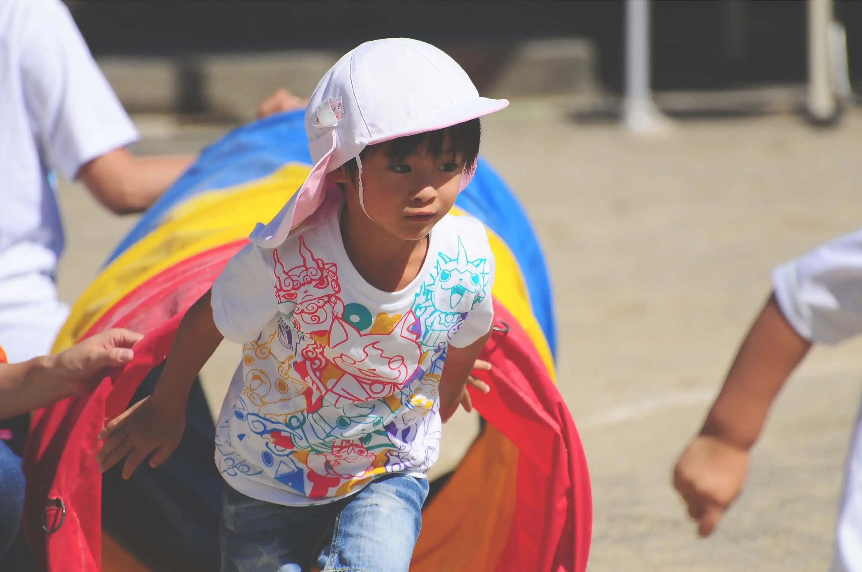 スポーツ大会で活躍する園児